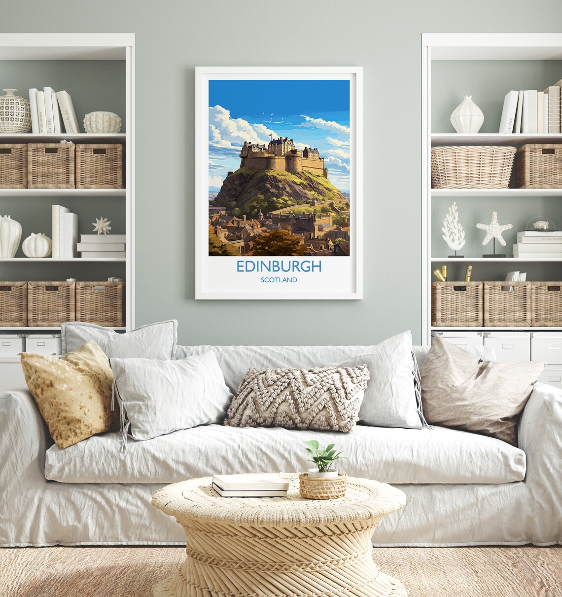 Edinburgh Travel Poster, Scotland Art Print - Image 4