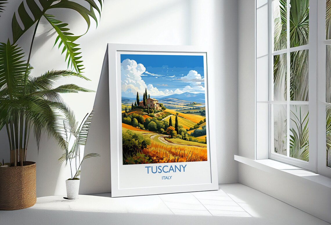 Tuscany Travel Poster, Italy Art Print for Walls - Image 3