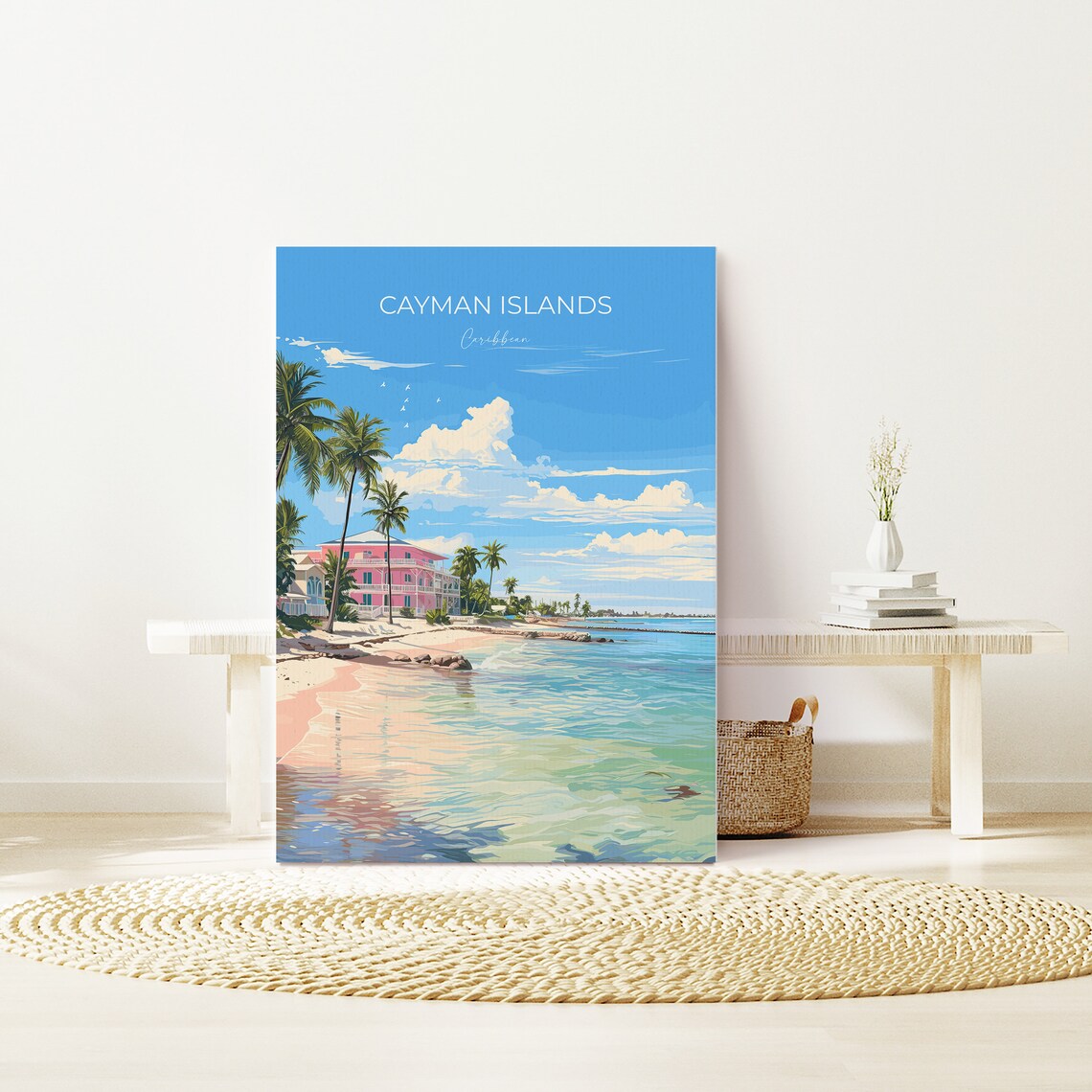 Cayman Islands Travel Poster, Caribbean Wall Art - Image 2
