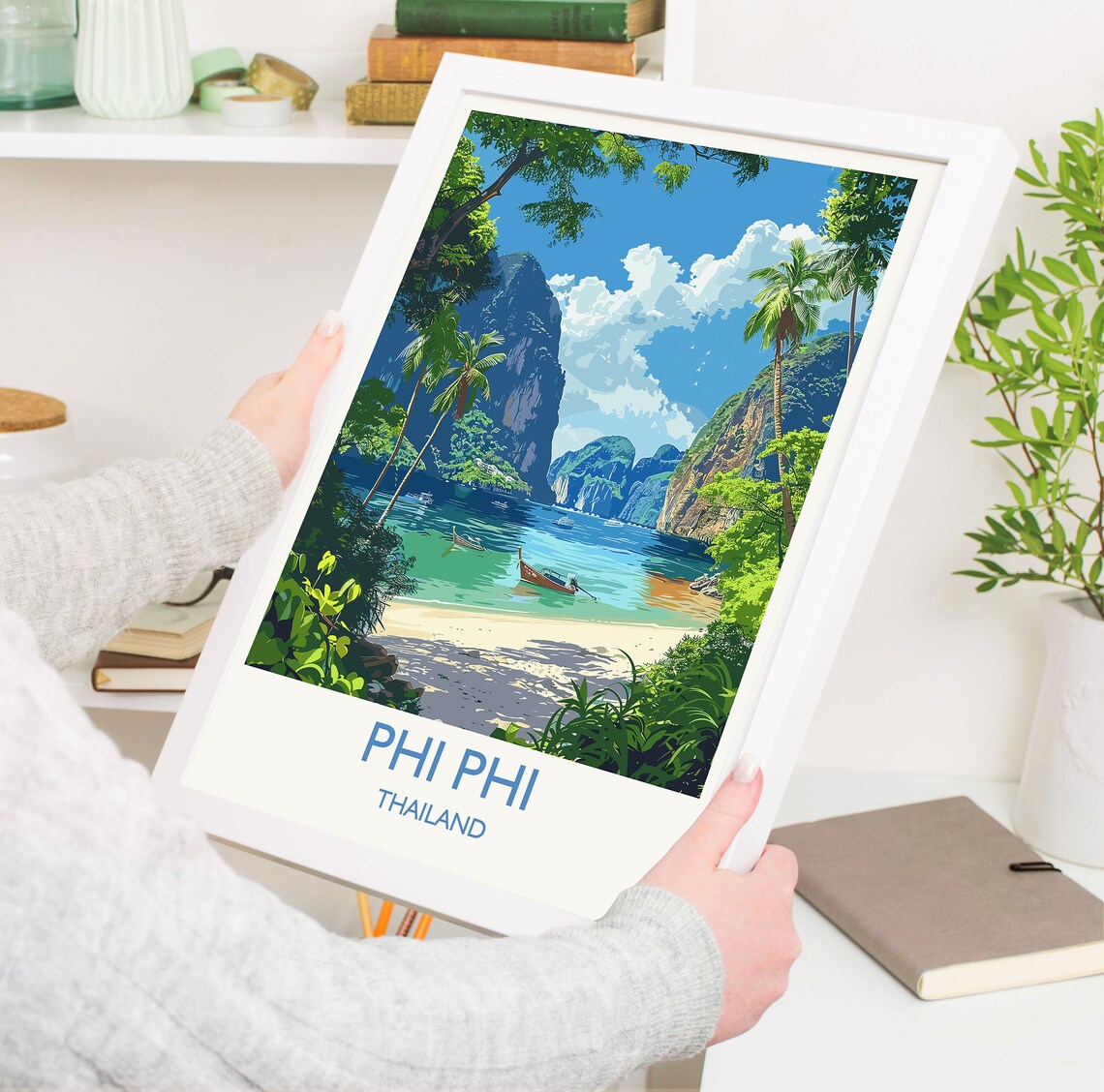 Phi Phi Travel Poster, Thailand Island Landscape - Image 6