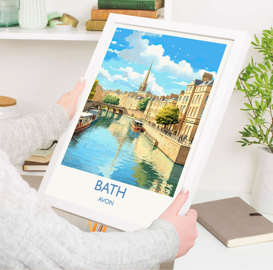 Bath England Travel Poster, Cotswolds Art Print - Image 5