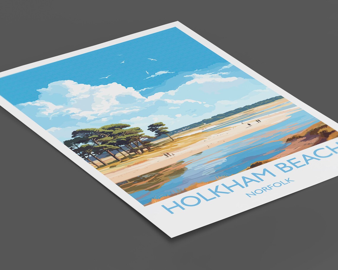 Holkham Beach Norfolk Gift Wall Art Print - Image 2