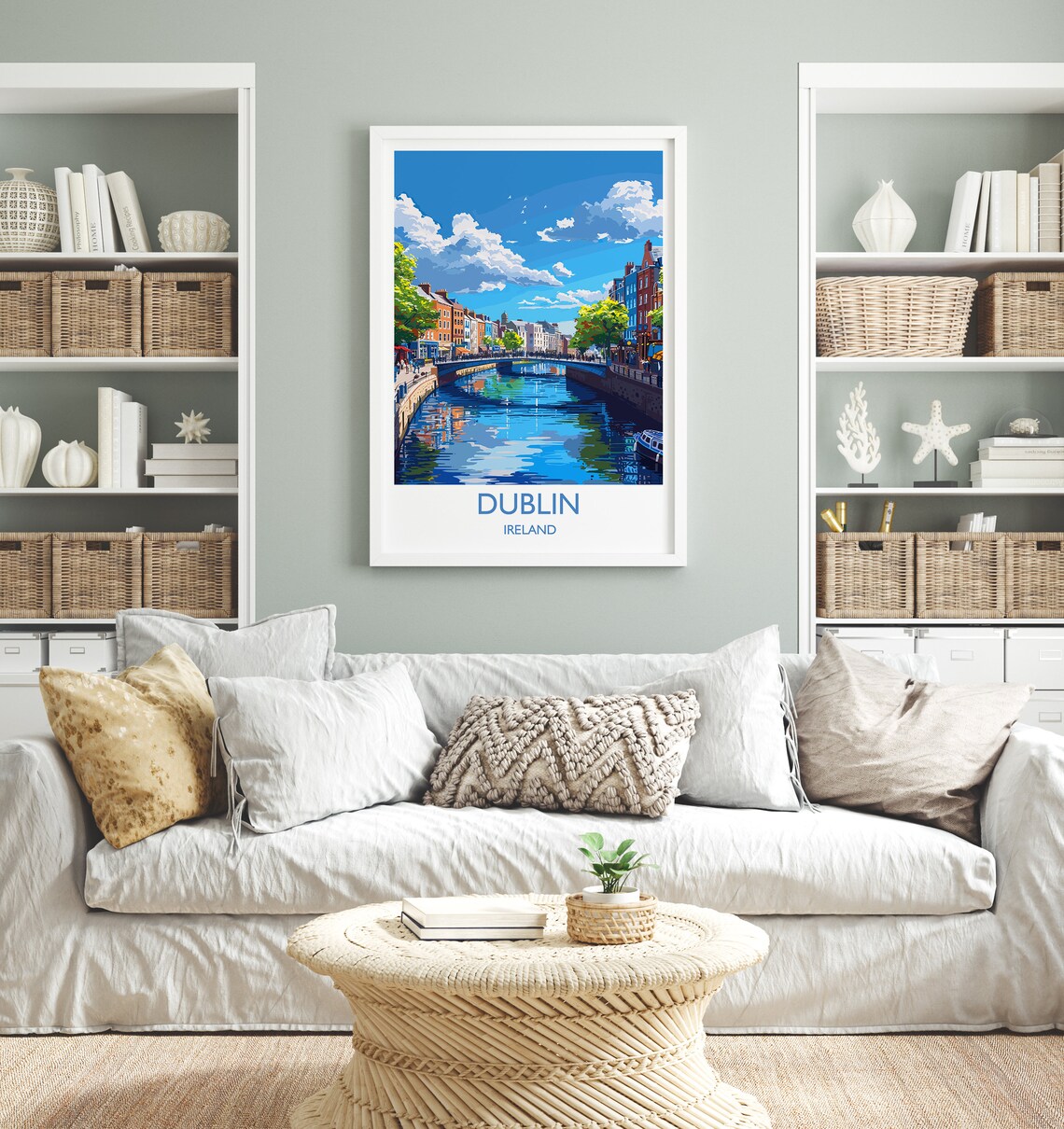 Dublin Travel Poster, Ireland Wall Art Print - Image 4