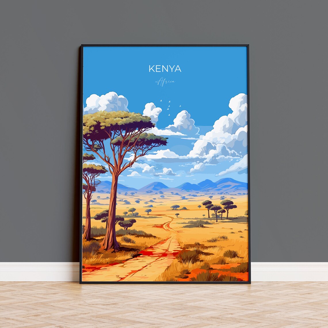 Kenya Travel Gift Africa Art Print