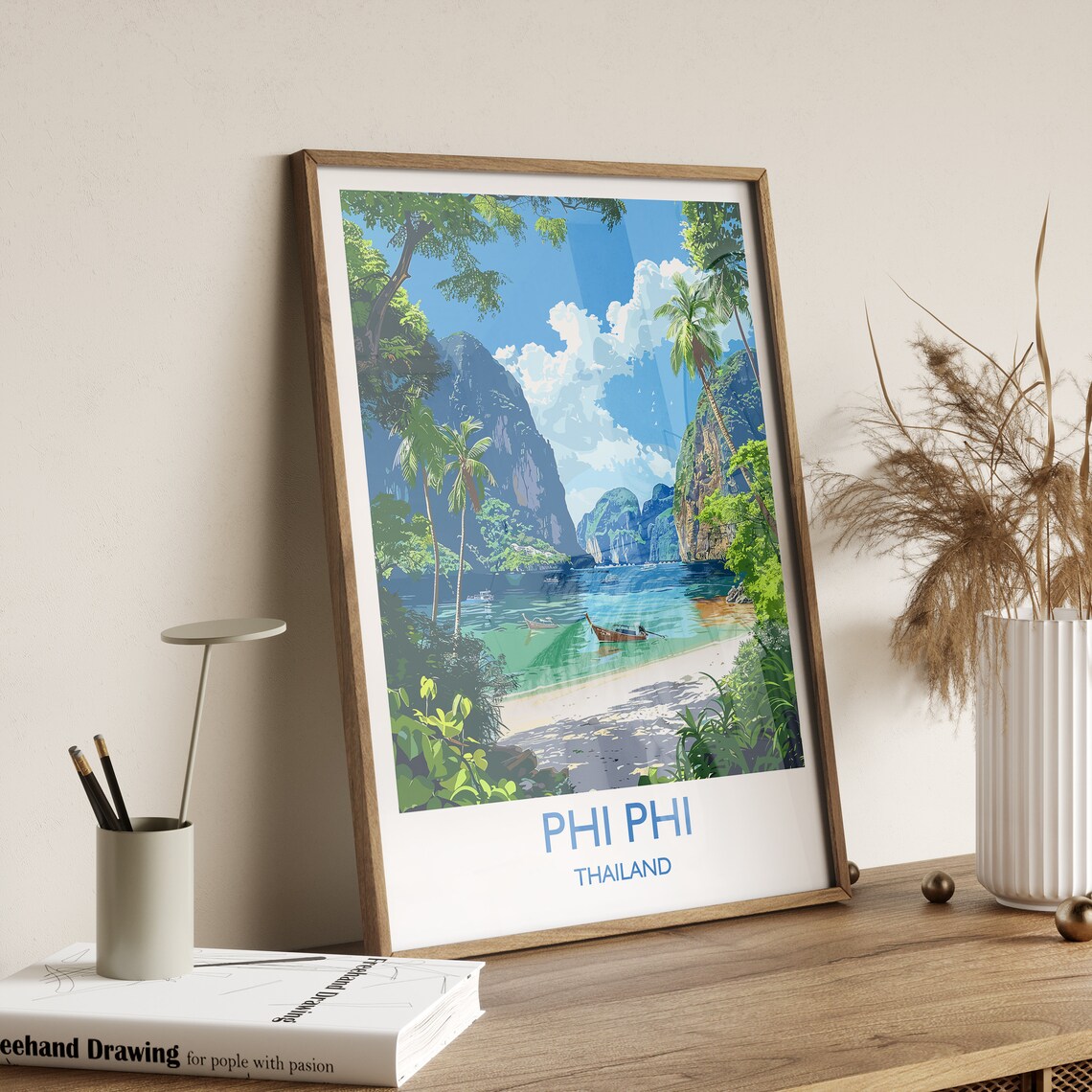 Phi Phi Travel Poster, Thailand Island Landscape - Image 4