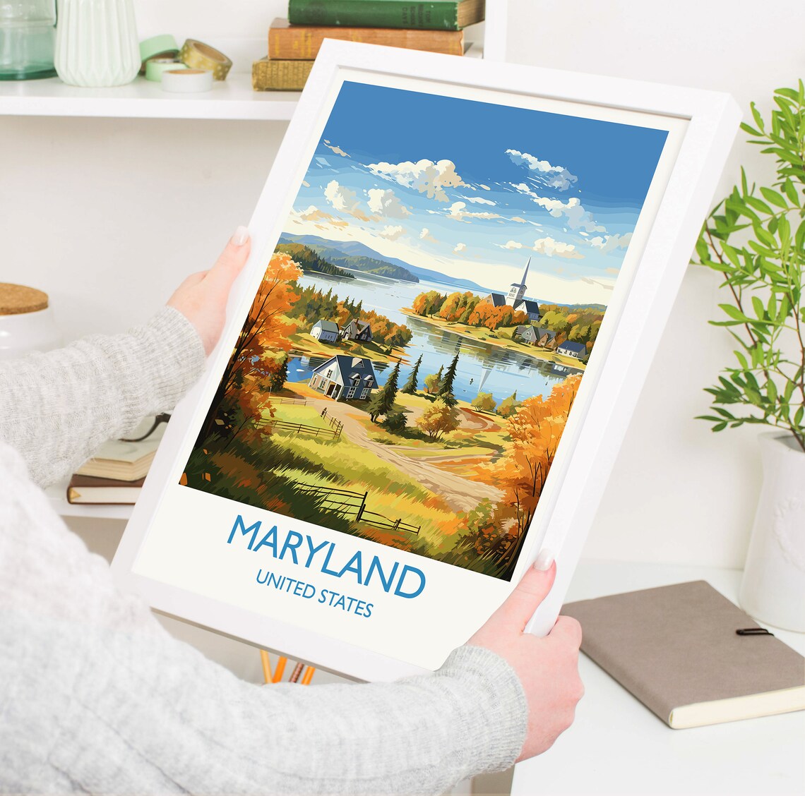 Maryland Travel Poster, USA State Wall Art Print - Image 5