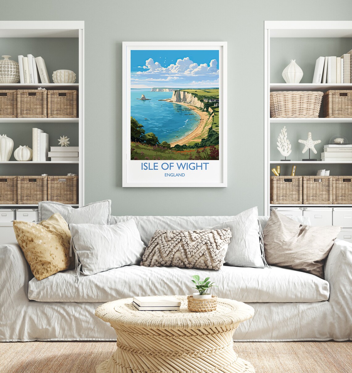 Isle Of Wight Travel Poster, England Coast Art Print - Image 4