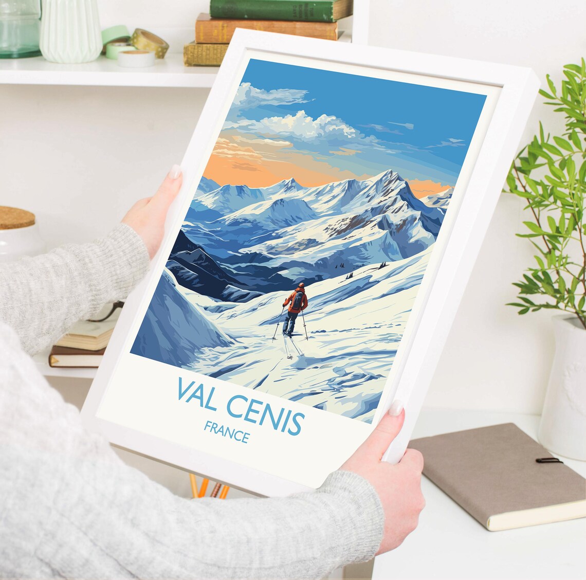 Val Cenis Travel Poster, France Ski Art Print - Image 3