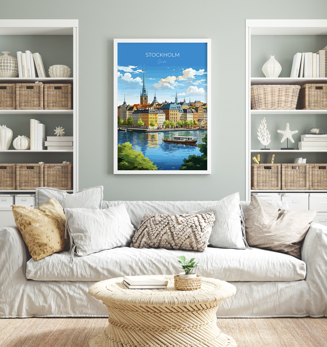 Stockholm Travel Poster, Sweden Wall Art Print - Image 4