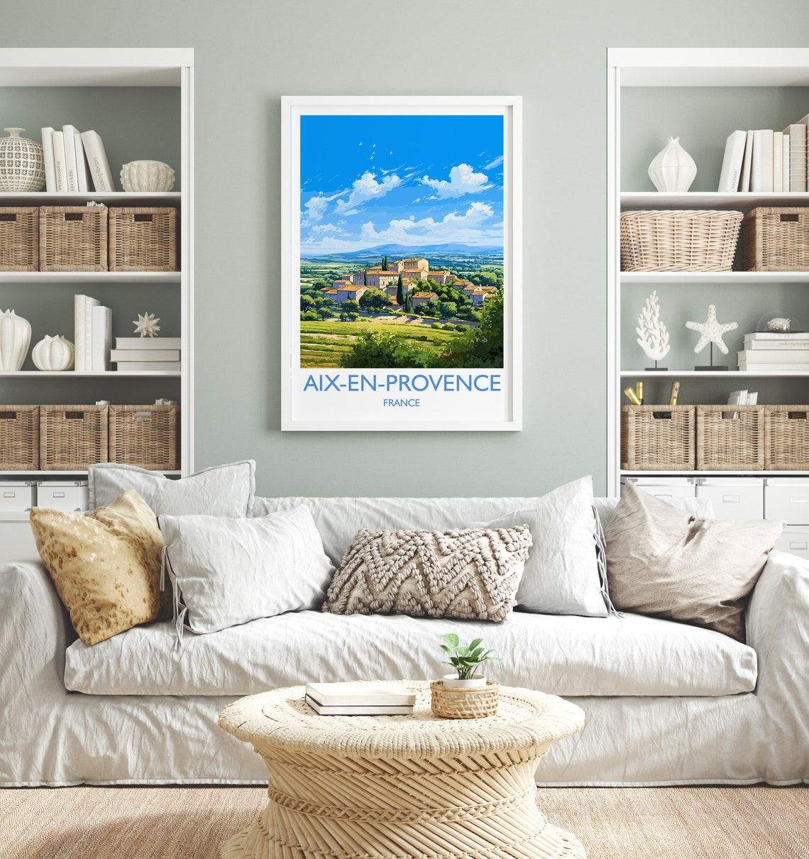 Aix En Provence Travel Poster Travel Print Of Aix En Provence France Provence Art Aix En Provence Gift Wall Art Print - Image 4