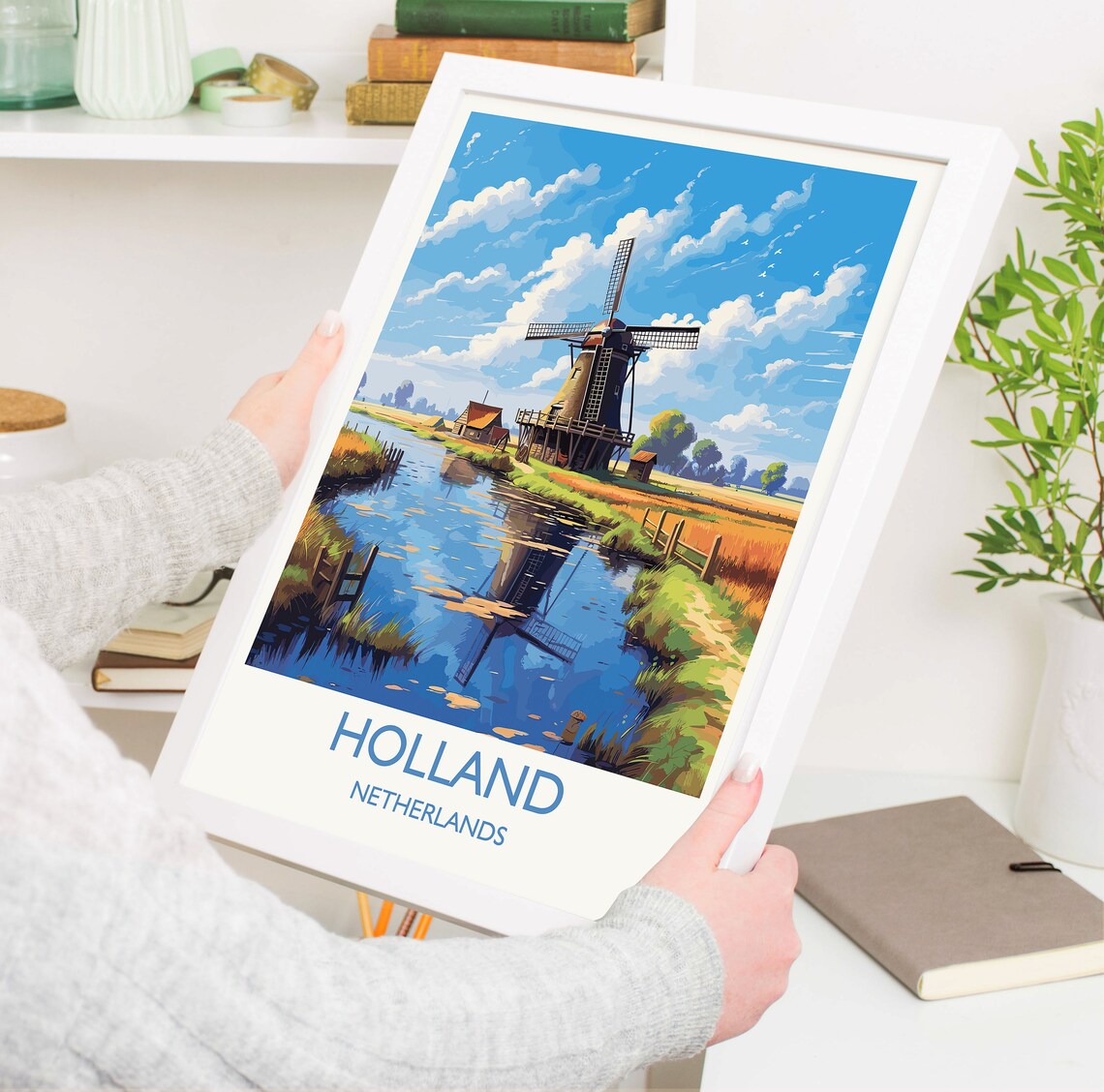 Holland Travel Poster, Netherlands Travel Poster - Image 5
