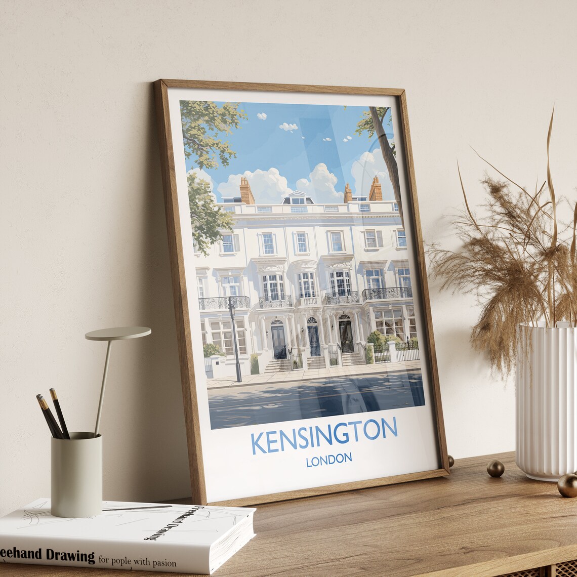 Kensington Travel Poster, London Wall Art Print - Image 2