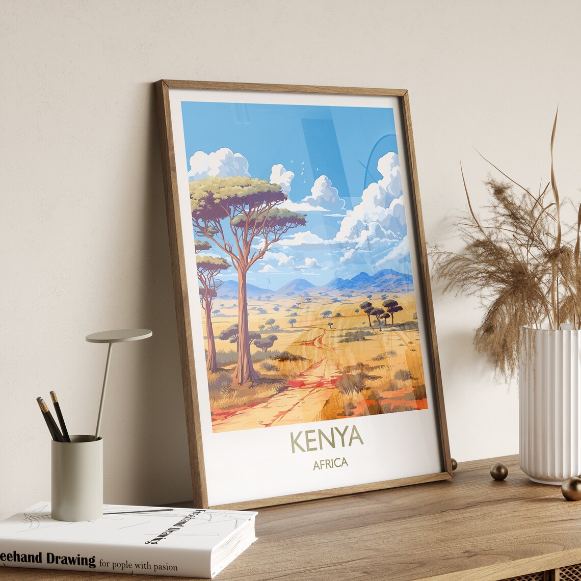 Kenya Travel Poster, Africa Wall Art Print - Image 3