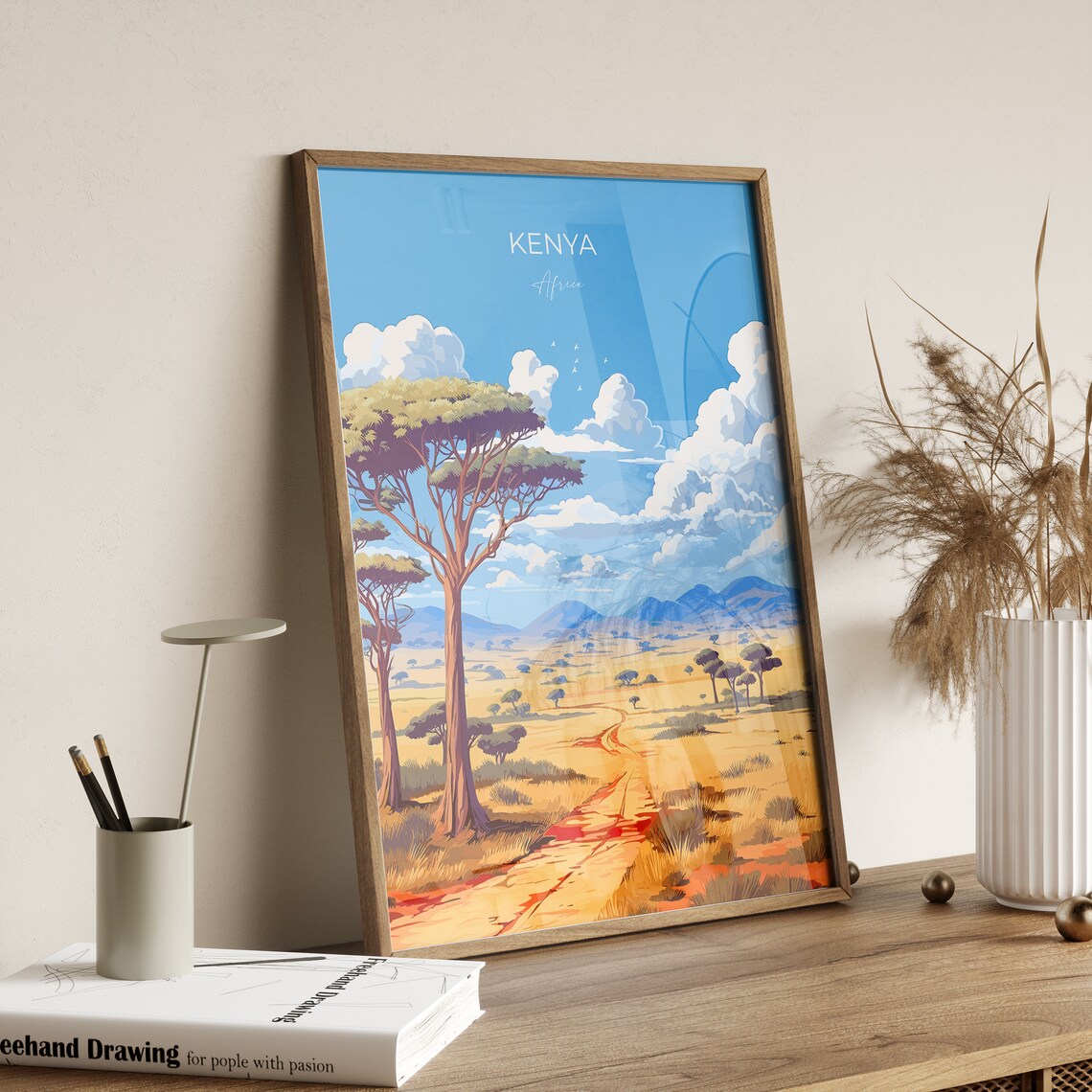 Kenya Travel Gift Africa Art Print - Image 2