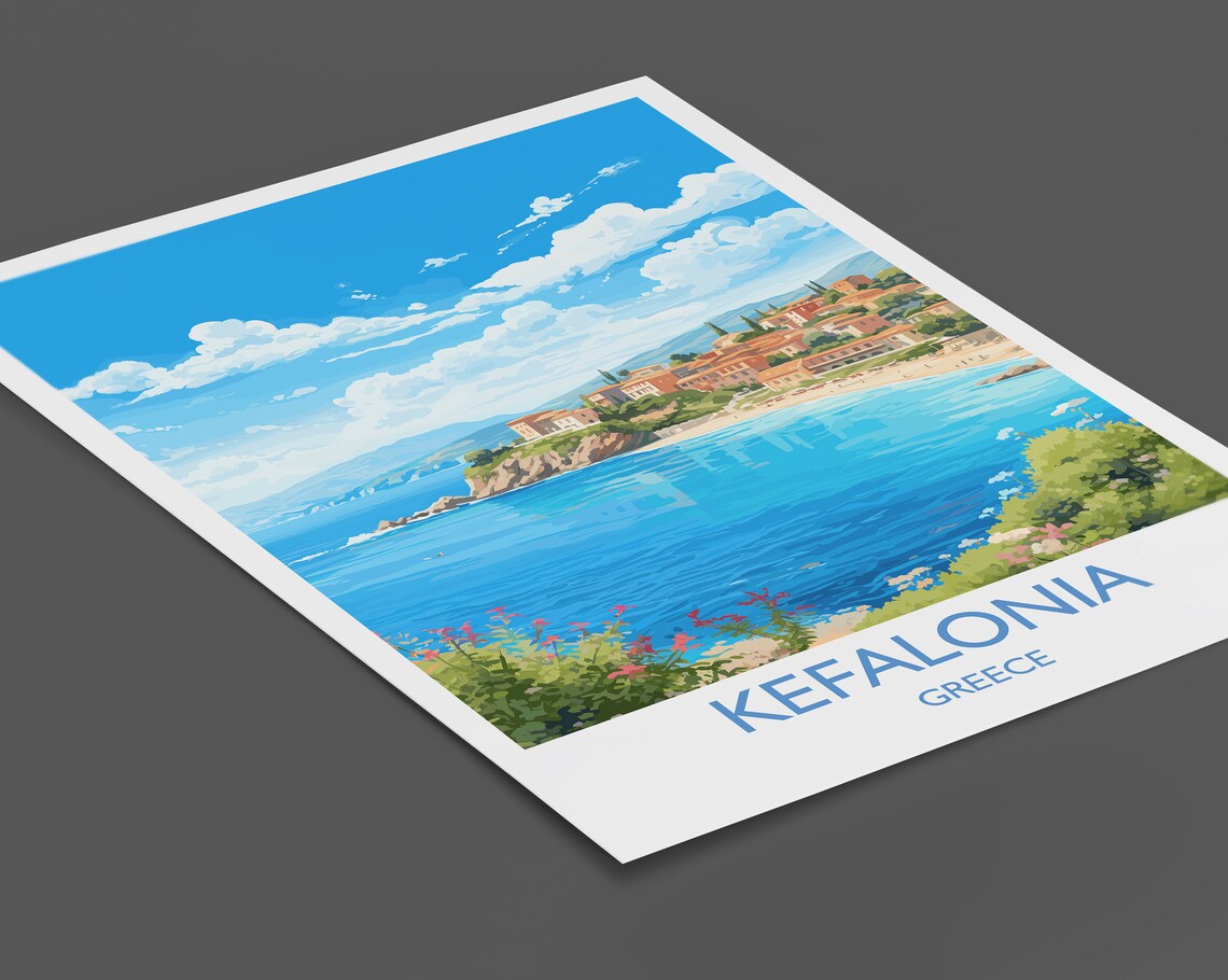 Kefalonia Travel Poster, Greece Place Print - Image 2