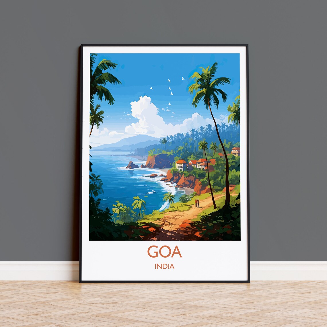 Goa Travel Poster, Goa India Travel Print