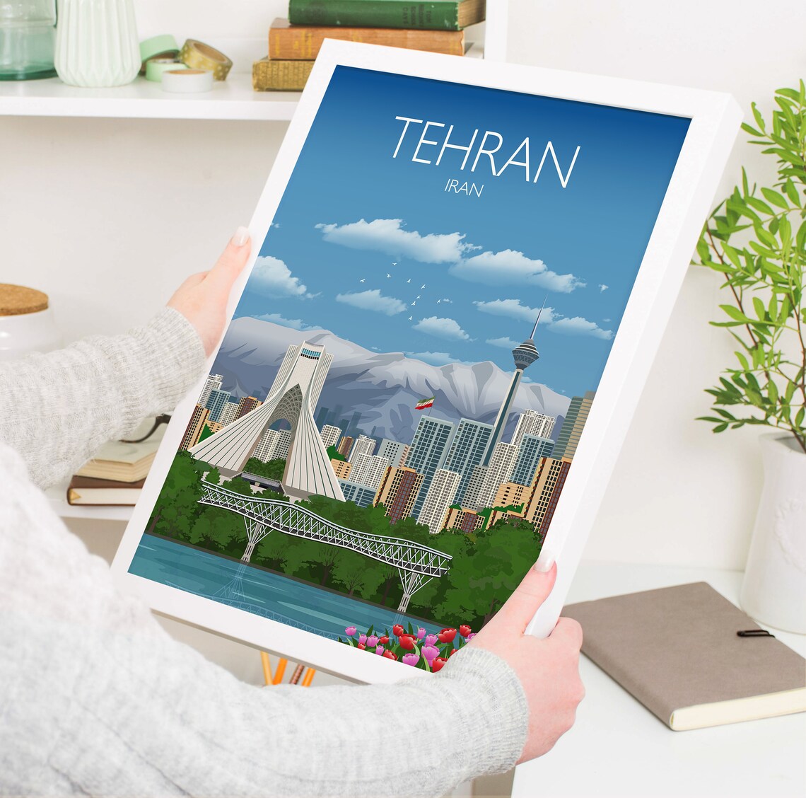 Tehran Travel Poster, Iran City Travel Print - Image 5