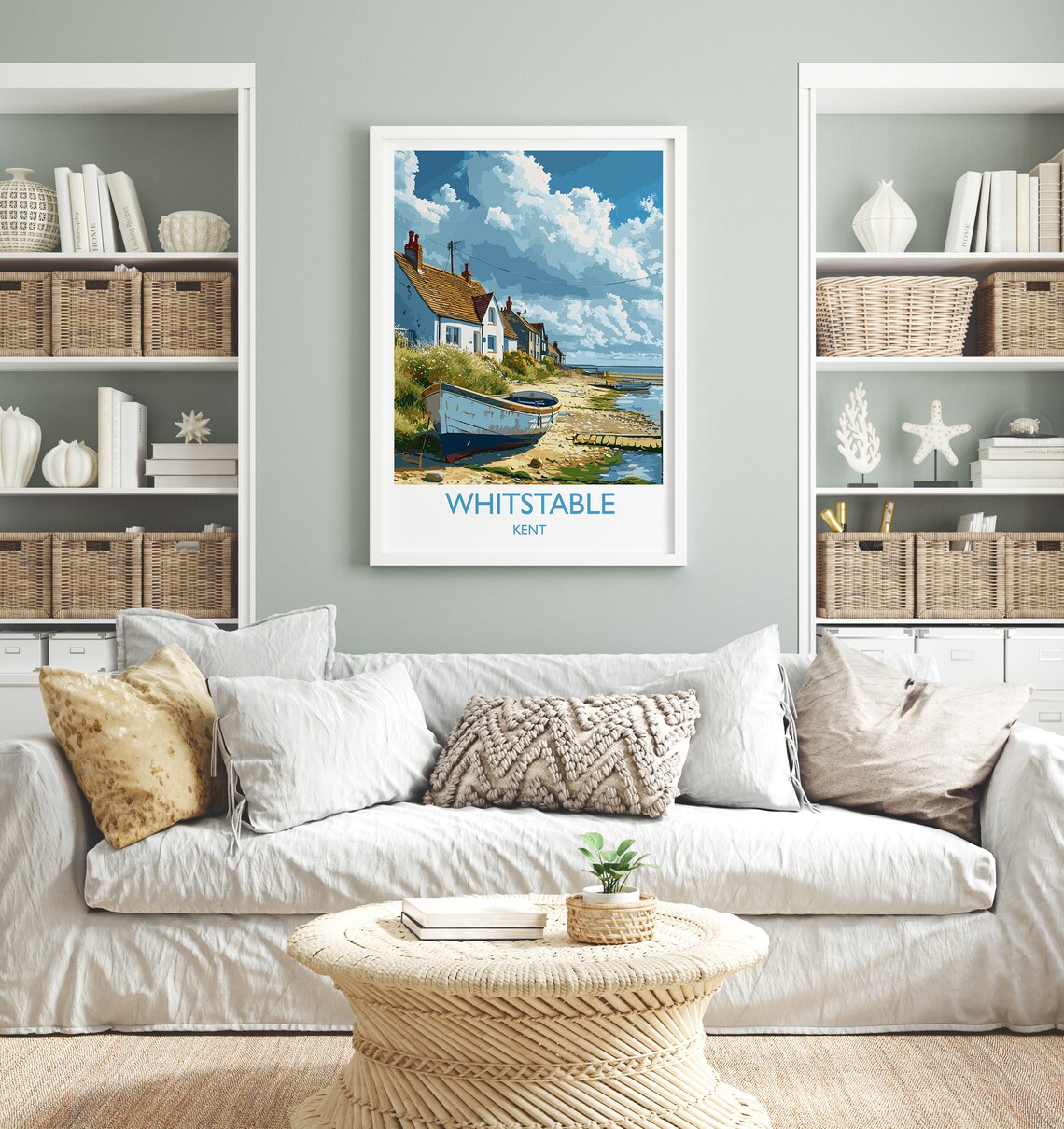Whitstable Kent Coast Art Gift Poster Print - Image 4