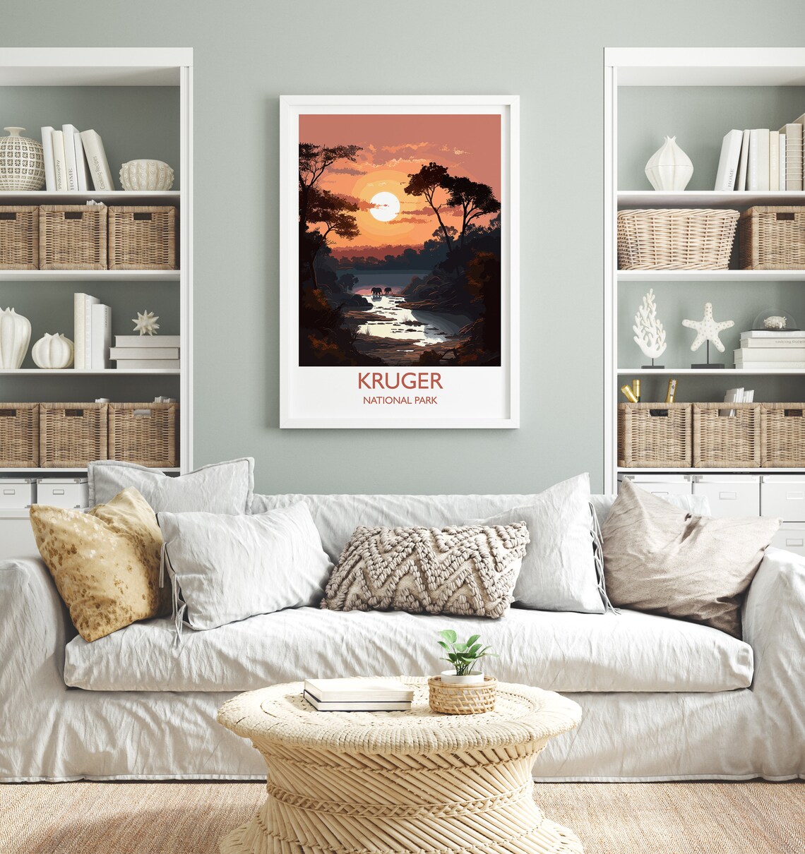 Kruger Travel Poster, South Africa Sunset Print - Image 5