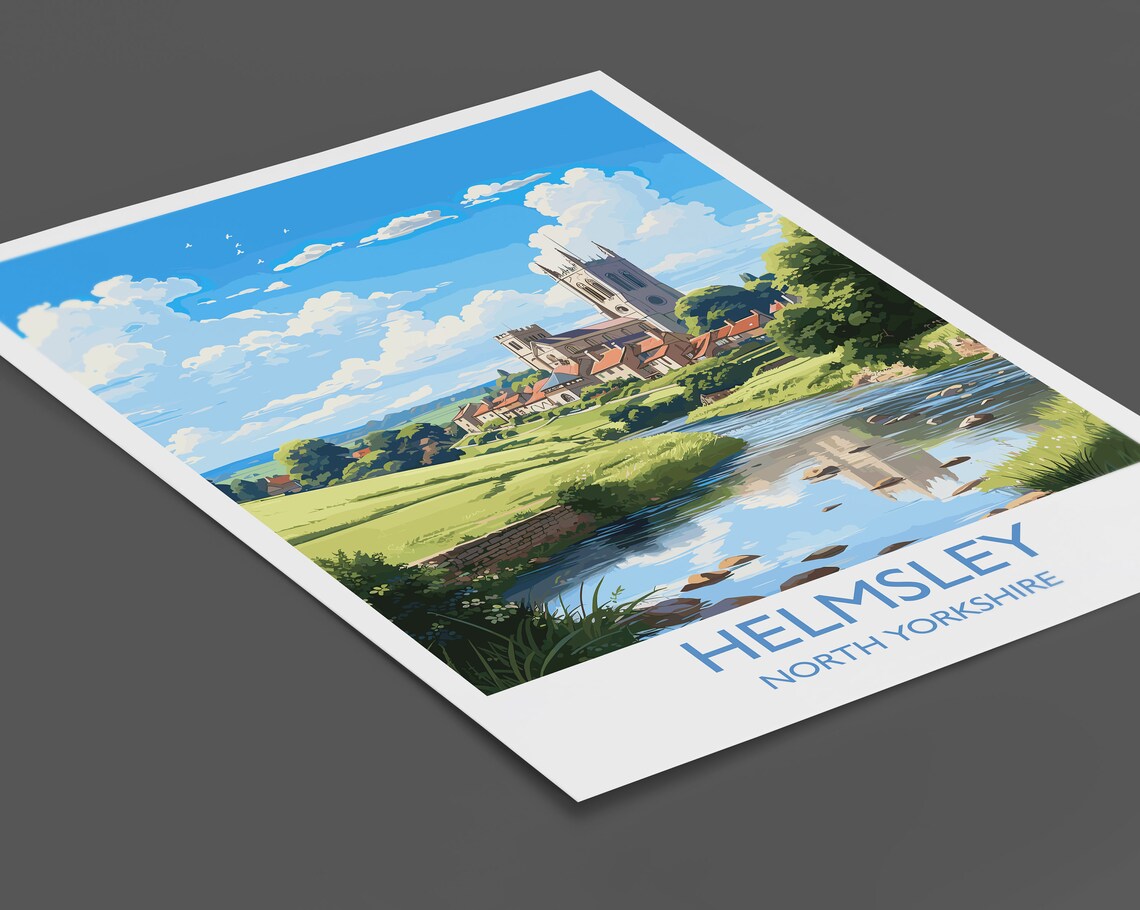 Helmsley Yorkshire Travel Poster, North Yorkshire - Image 2