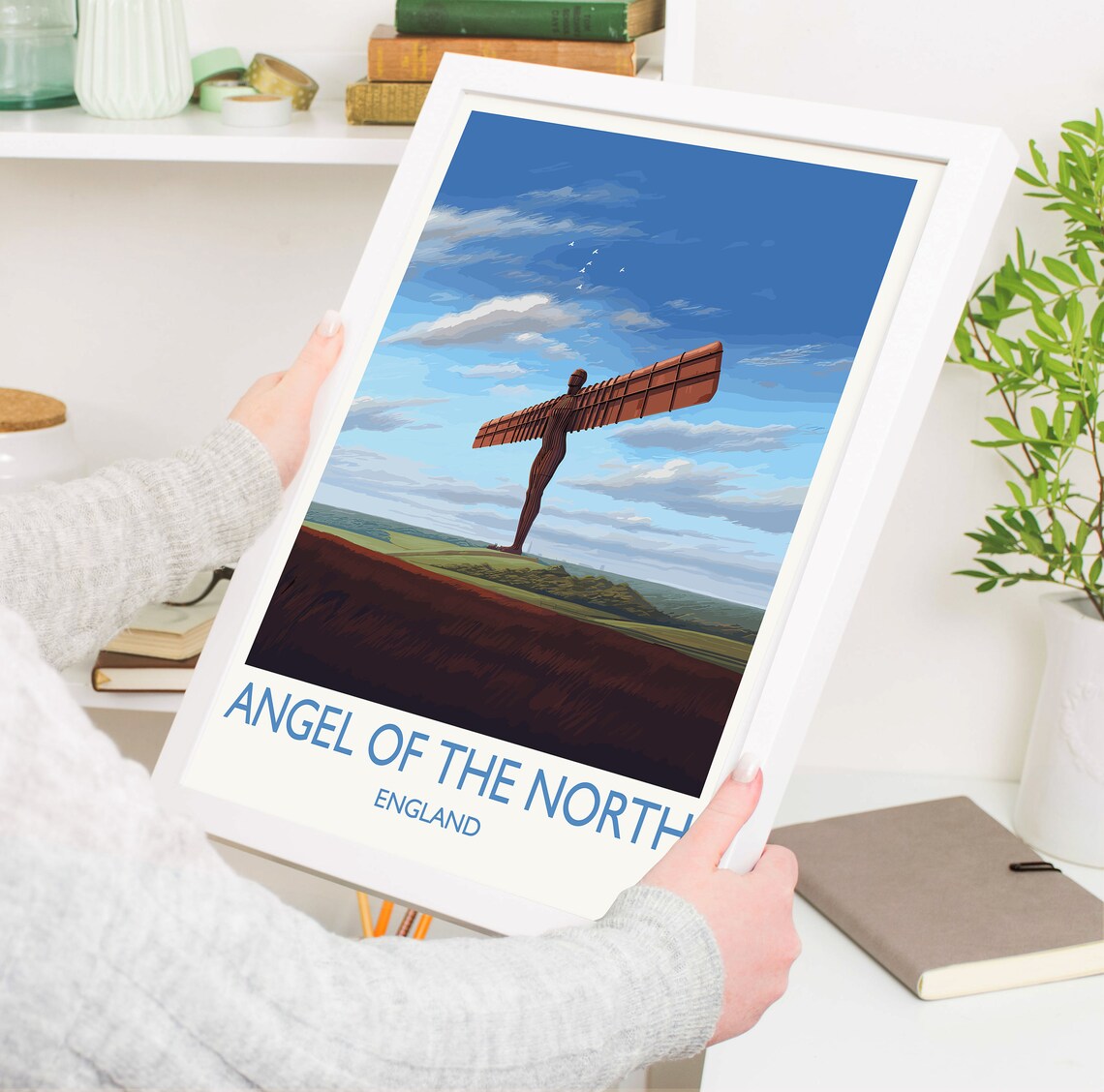 Angel Of The North Travel Poster, England Wall Art - Image 5