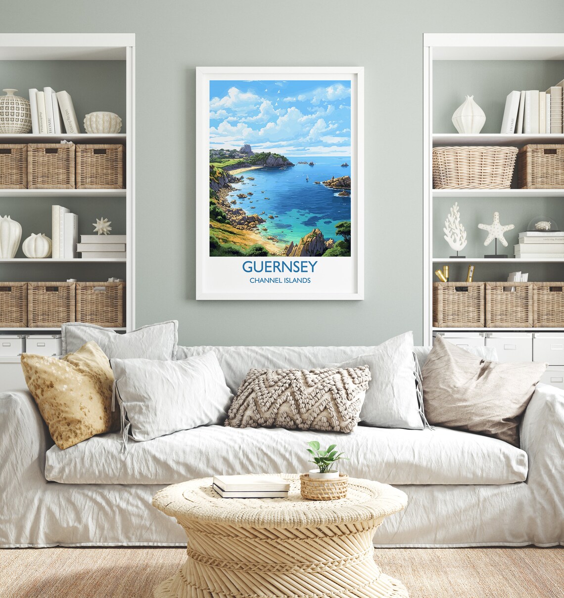 Guernsey Travel Poster, Channel Islands Art Print - Image 4