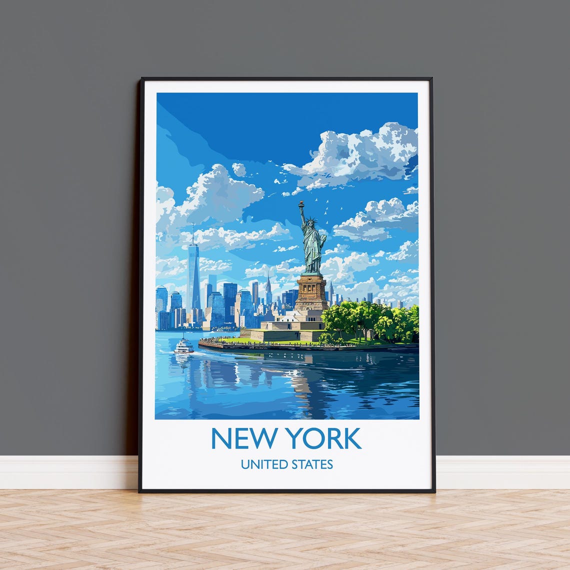 New York Manhattan Gift Travel Poster