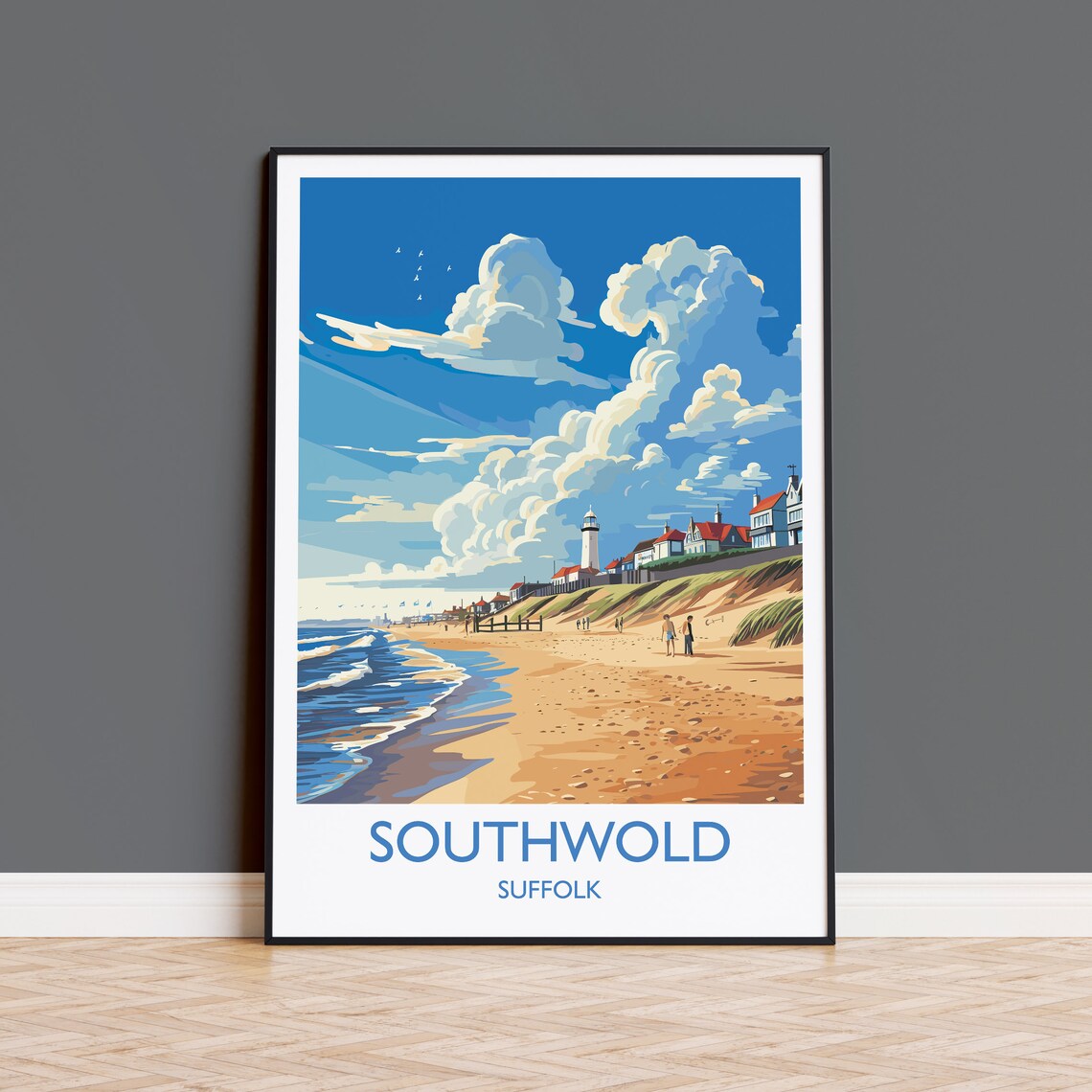 Southwold Travel Poster, Suffolk Coast Art Print