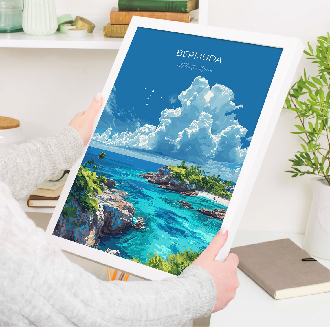 Bermuda Atlantic Ocean Travel Poster, Place Print - Image 5
