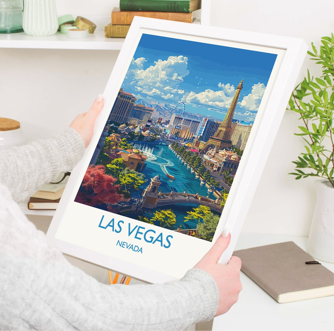 Las Vegas Travel Poster, Nevada City Print - Image 3