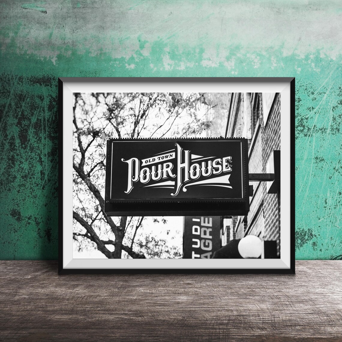 Old Town Pour House Hanging Sign Chicago Neighborhood Bar Poster - Image 2