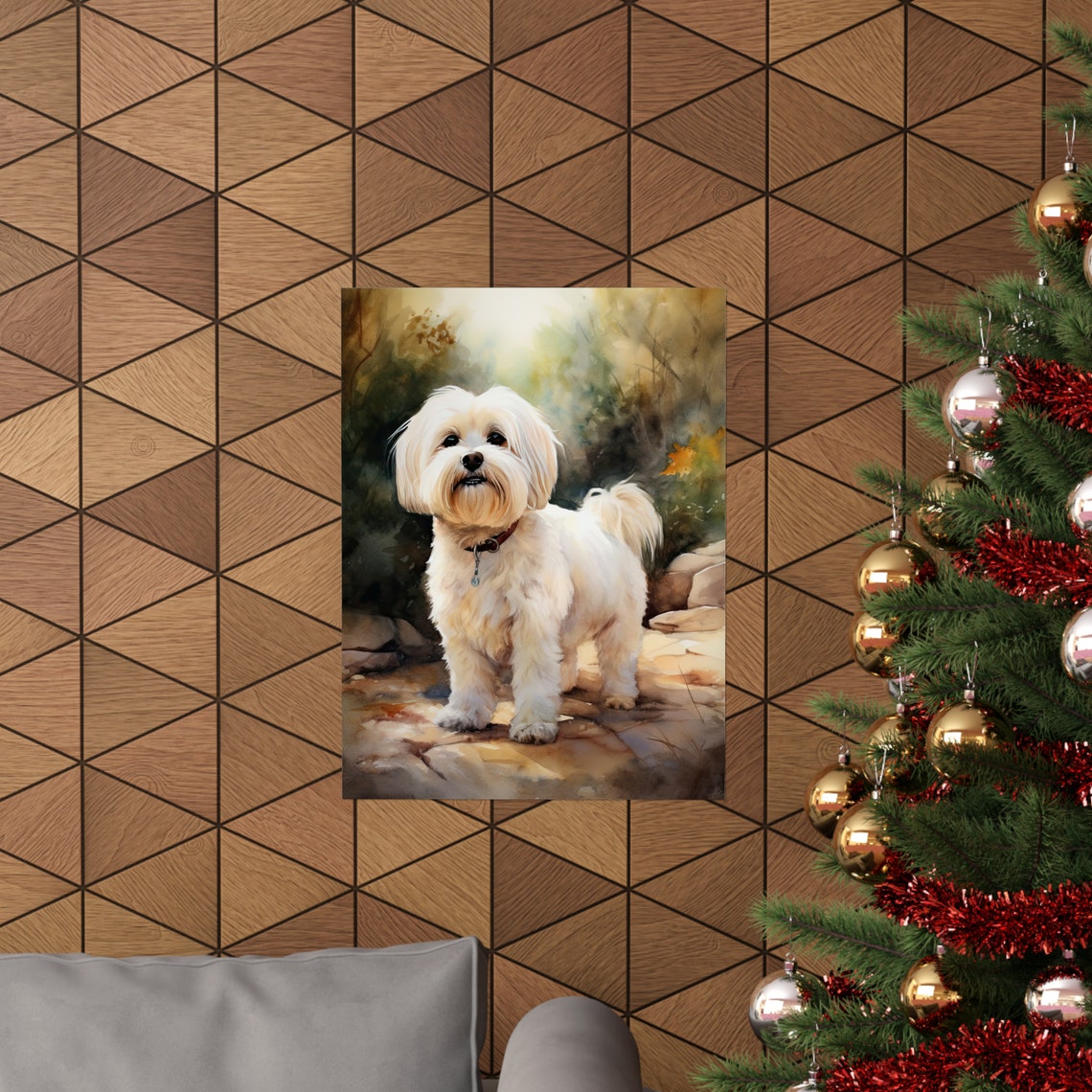 Coton De Tulear Dog Art Print Dog Wall Art Animal Art Print Animal Art Poster Dog Lover Gift Colorful Animal Wall Art Cool Dog Art - Image 3