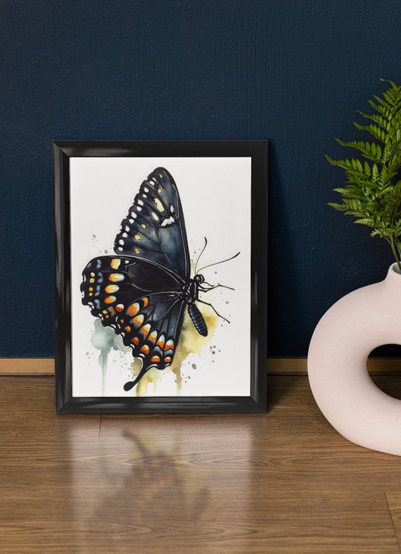 Swallowtail Butterfly Art Print Butterfly Home Dcor Watercolor Butterfly Painting Insect Wall Art Nature Lover Butterflies Artwork