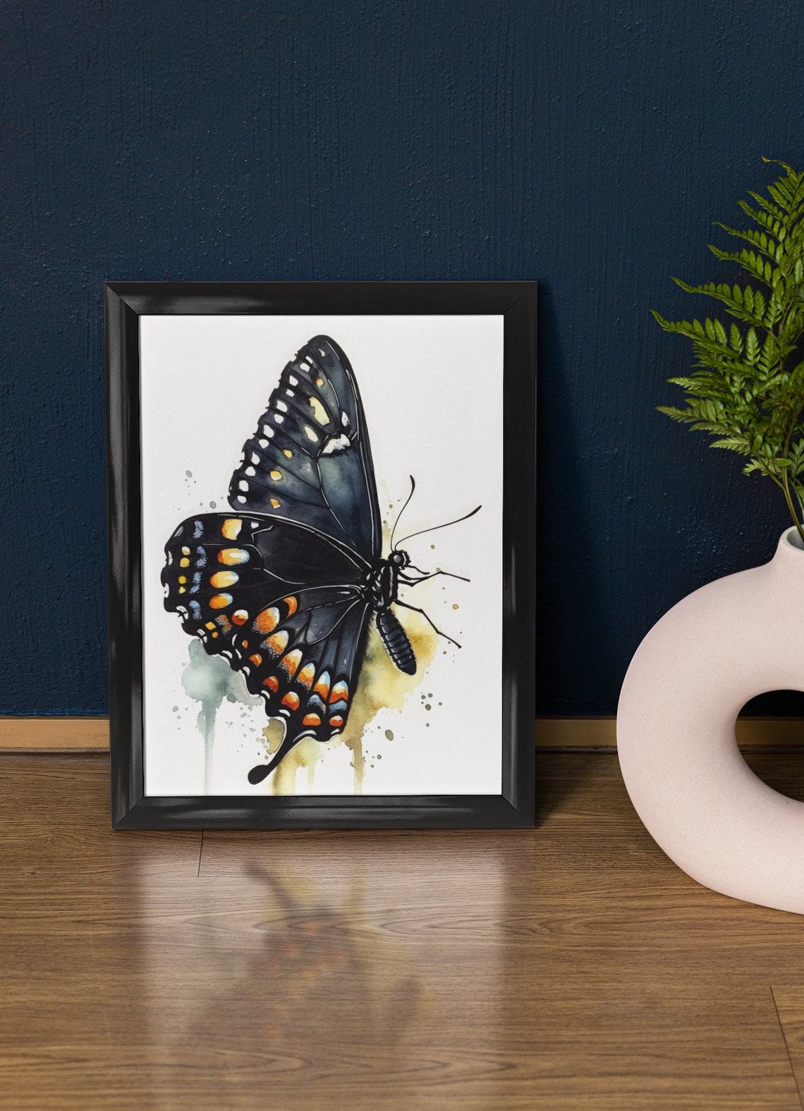Swallowtail Butterfly Art Print Butterfly Home Dcor Watercolor Butterfly Painting Insect Wall Art Nature Lover Butterflies Artwork