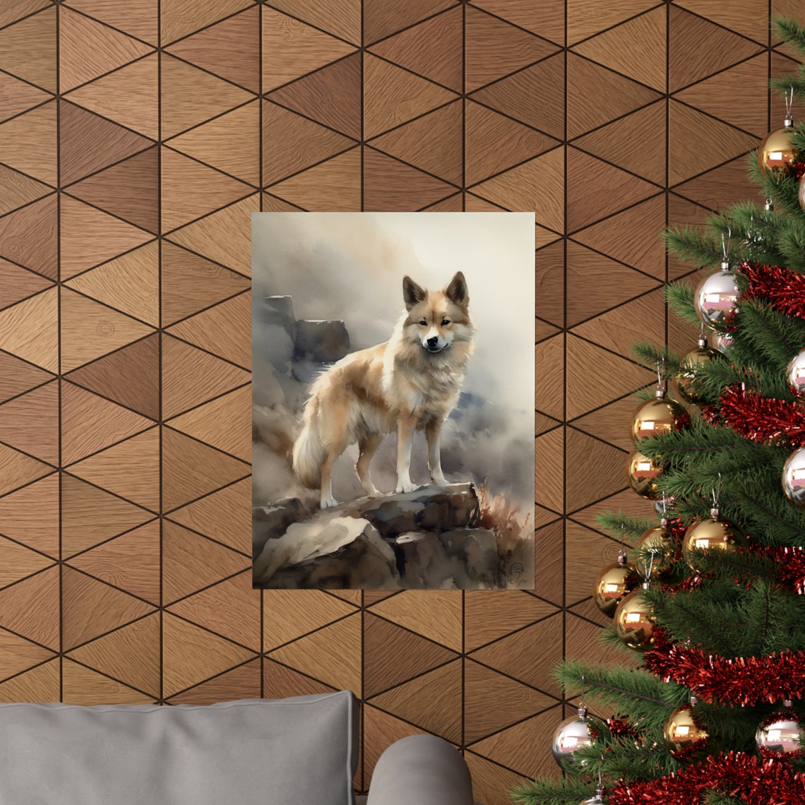 Icelandic Sheepdog Dog Art Print Dog Wall Art Animal Art Print Animal Art Poster Dog Lover Gift Colorful Animal Wall Art Cool Dog Art - Image 3