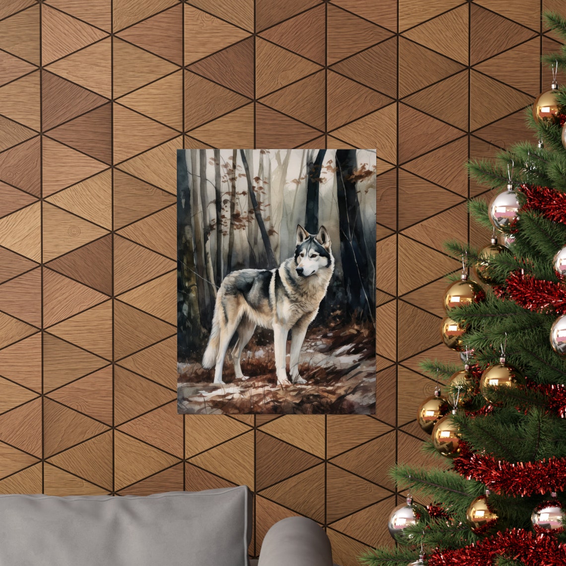 Siberian Husky Dog Art Print Dog Wall Art Animal Art Print Animal Art Poster Dog Lover Gift Colorful Animal Wall Art Cool Dog Art - Image 3