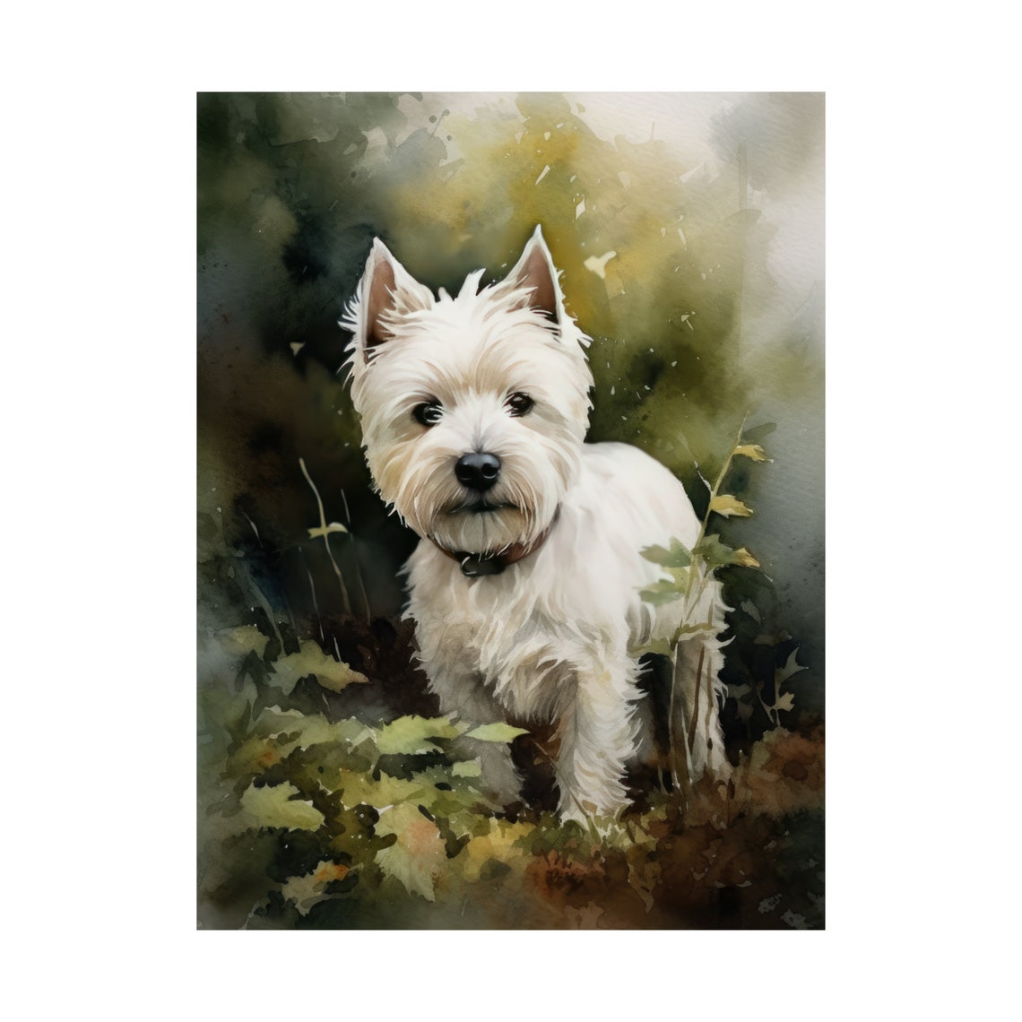 West Highland White Terrier Dog Art Print Dog Wall Art Animal Art Print Animal Art Poster Dog Lover Gift Colorful Animal Wall Art - Image 4
