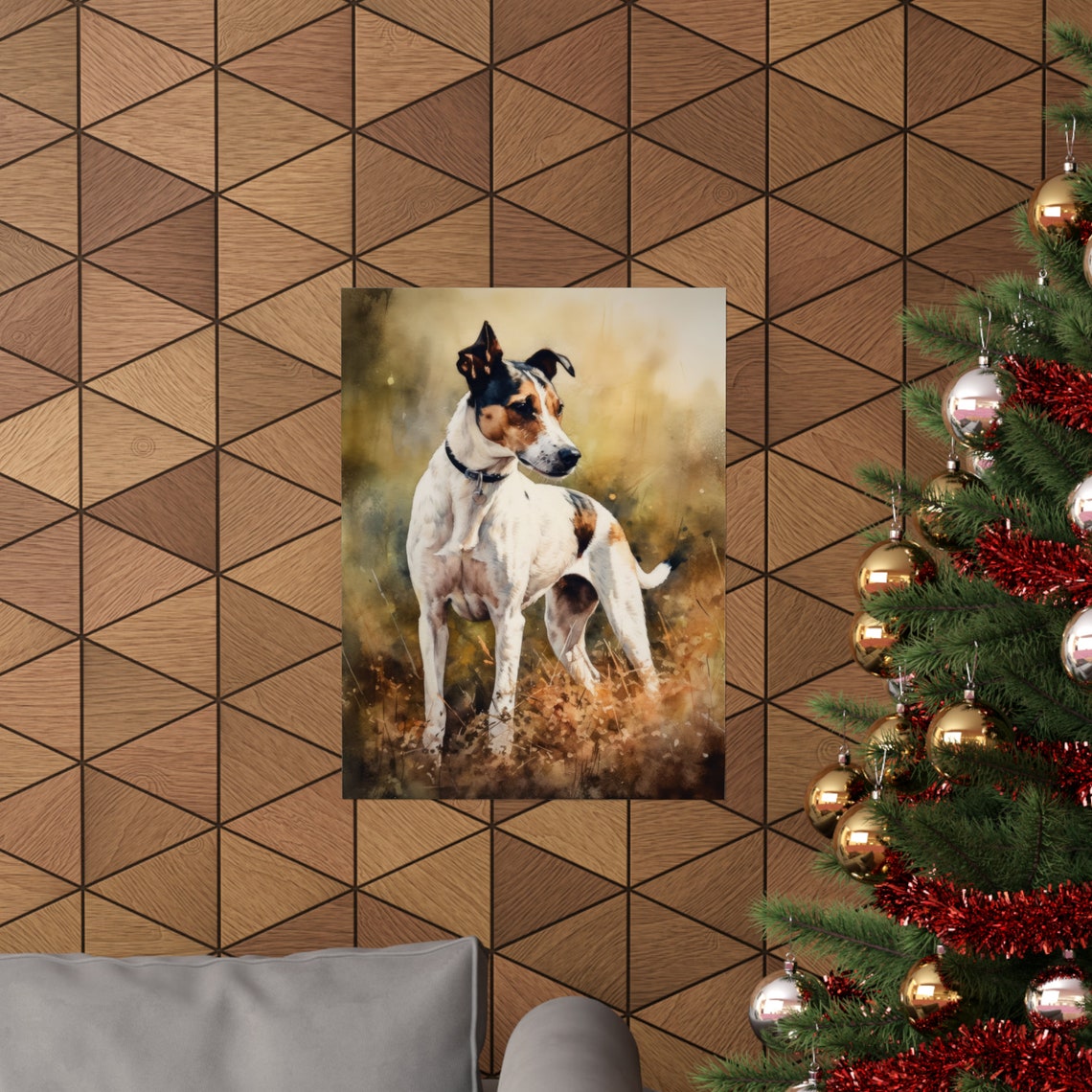 Smooth Fox Terrier Dog Art Print Dog Wall Art Animal Art Print Animal Art Poster Dog Lover Gift Colorful Animal Wall Art Cool Dog Art - Image 3
