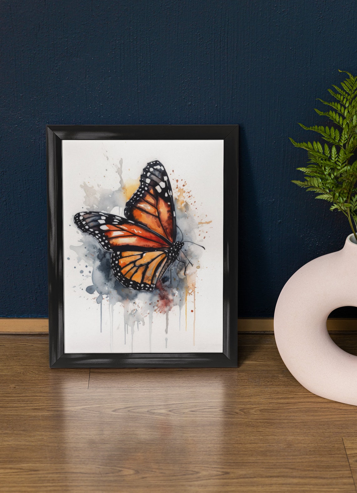 Monarch Butterfly Art Print Butterfly Home Dcor Watercolor Butterfly Painting Insect Wall Art Nature Lover Butterflies Artwork