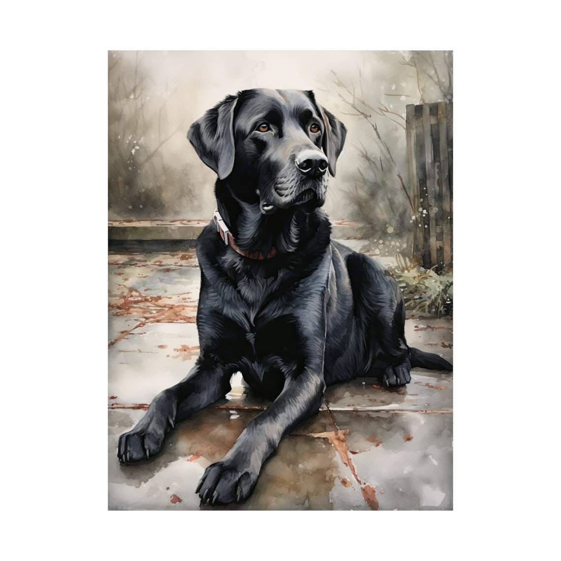 Labrador Retriever Dog Art Print Dog Wall Art Animal Art Print Animal Art Poster Dog Lover Gift Colorful Animal Wall Art Cool Dog Art - Image 4