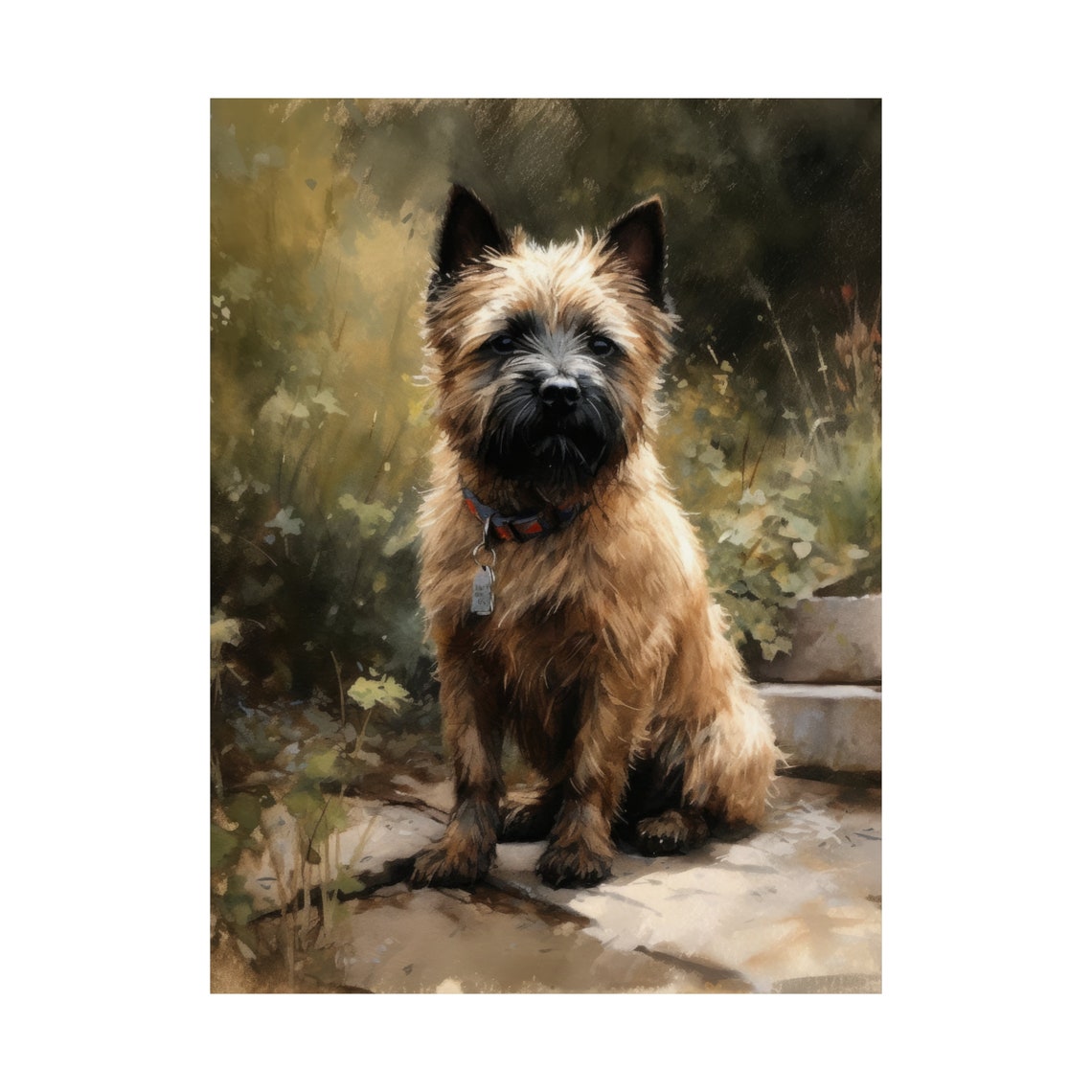 Cairn Terrier Dog Portrait Charming Pet Painting Dog Lover Art Poster - Image 4