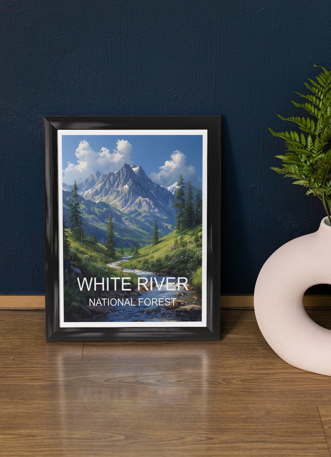 White River National Forest Rocky Mountain River Stream Poster