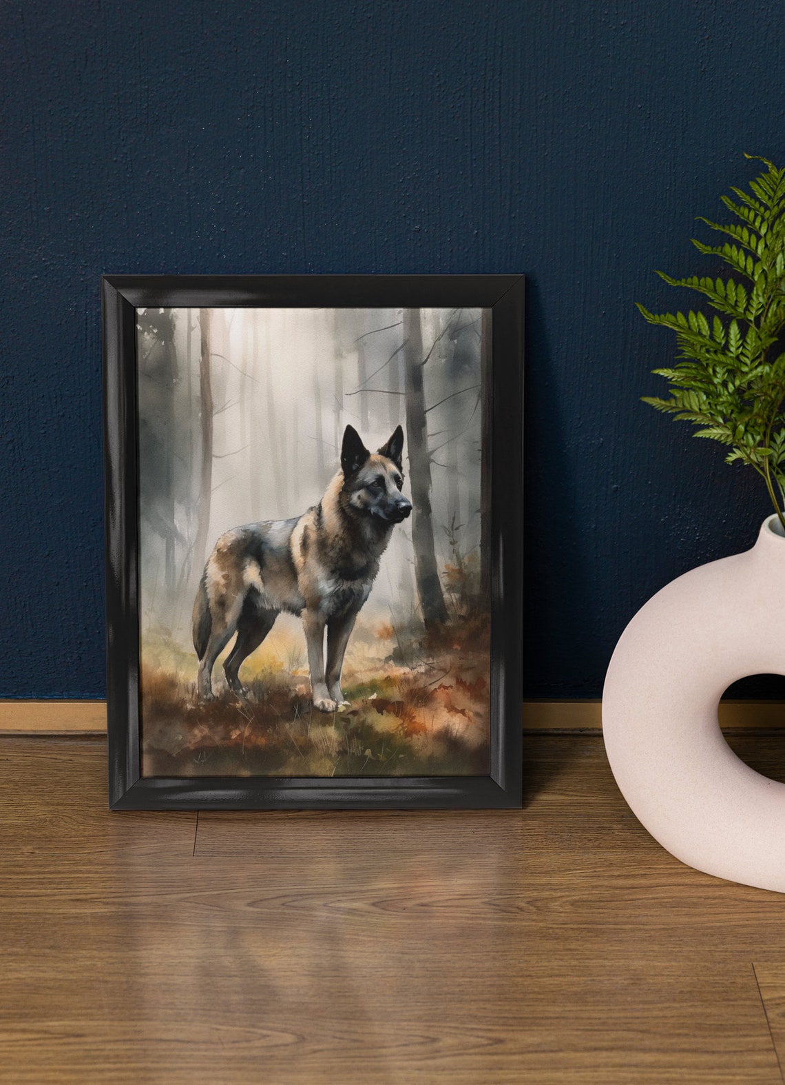 Norwegian Elkhound Dog Art Print Dog Wall Art Animal Art Print Animal Art Poster Dog Lover Gift Colorful Animal Wall Art Cool Dog Art