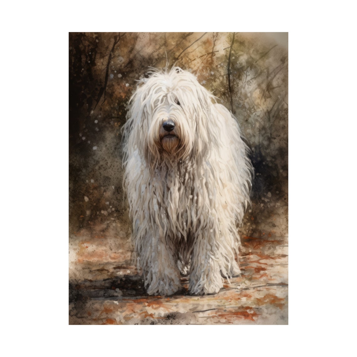 Komondor Dog Art Print Dog Wall Art Animal Art Print Animal Art Poster Dog Lover Gift Colorful Animal Wall Art Cool Dog Art - Image 4
