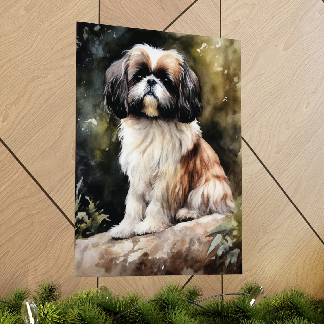 Japanese Chin Dog Art Print Dog Wall Art Animal Art Print Animal Art Poster Dog Lover Gift Colorful Animal Wall Art Cool Dog Art - Image 2