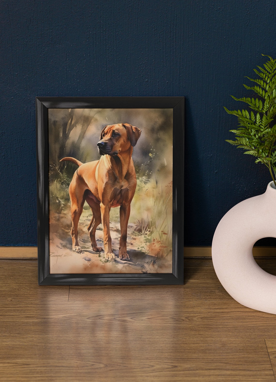 Rhodesian Ridgeback Dog Art Print Dog Wall Art Animal Art Print Animal Art Poster Dog Lover Gift Colorful Animal Wall Art Cool Dog Art