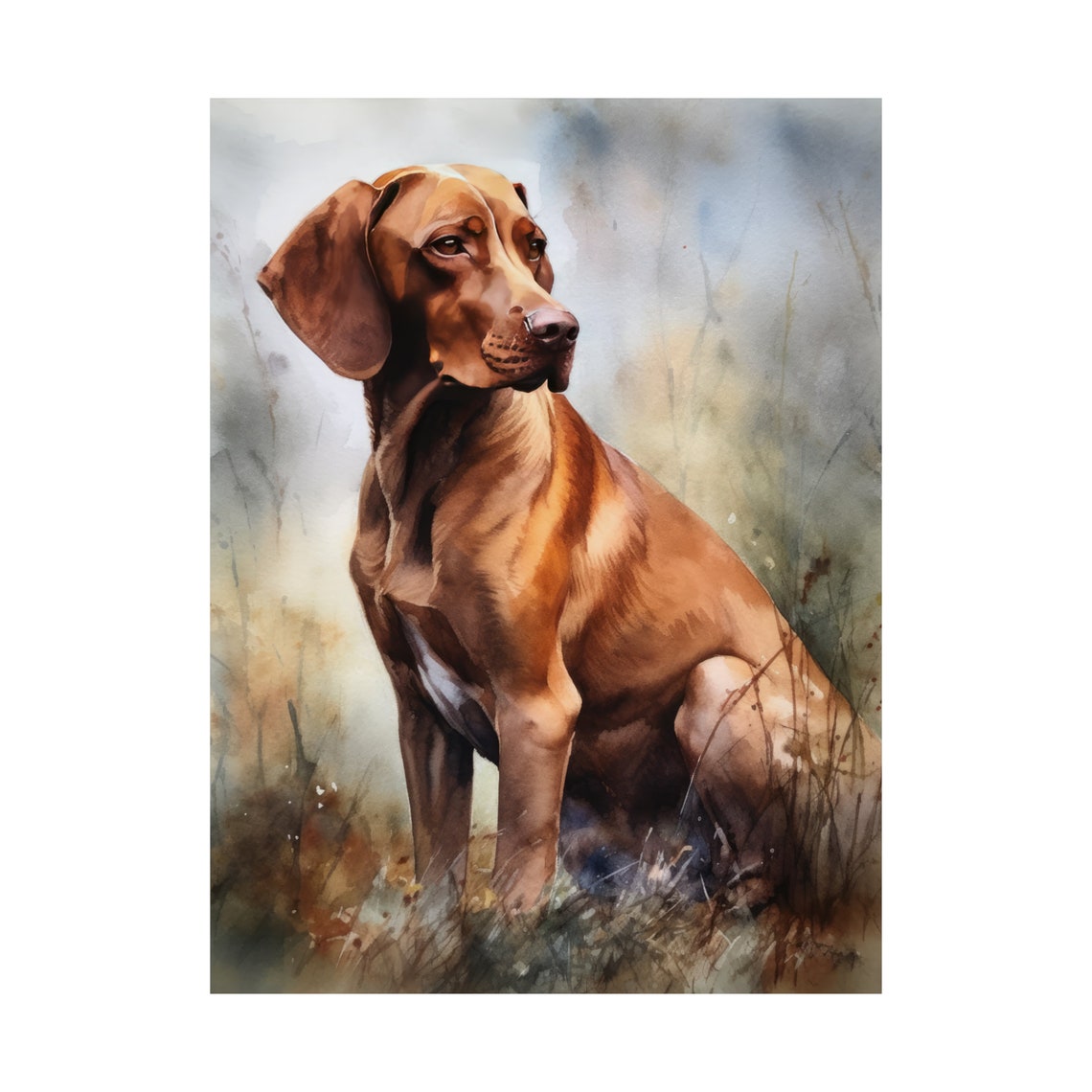 Vizsla Dog Art Print Dog Wall Art Animal Art Print Animal Art Poster Dog Lover Gift Colorful Animal Wall Art Cool Dog Art - Image 4