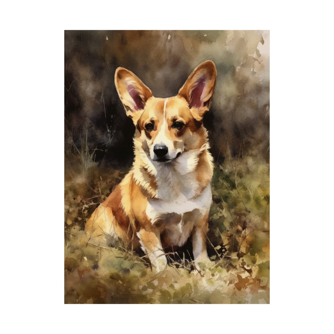 Cardigan Welsh Corgi Dog Art Print Dog Wall Art Animal Art Print Animal Art Poster Dog Lover Gift Colorful Animal Wall Art Cool Dog - Image 4