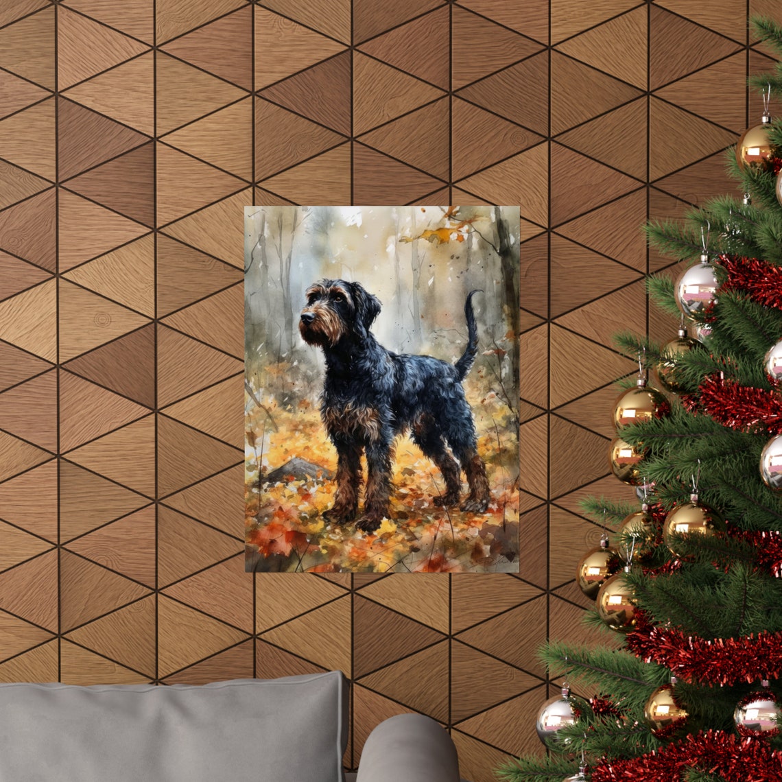 Barbet Dog Art Print Dog Wall Art Animal Art Print Animal Art Poster Dog Lover Gift Colorful Animal Wall Art Cool Dog Art - Image 3