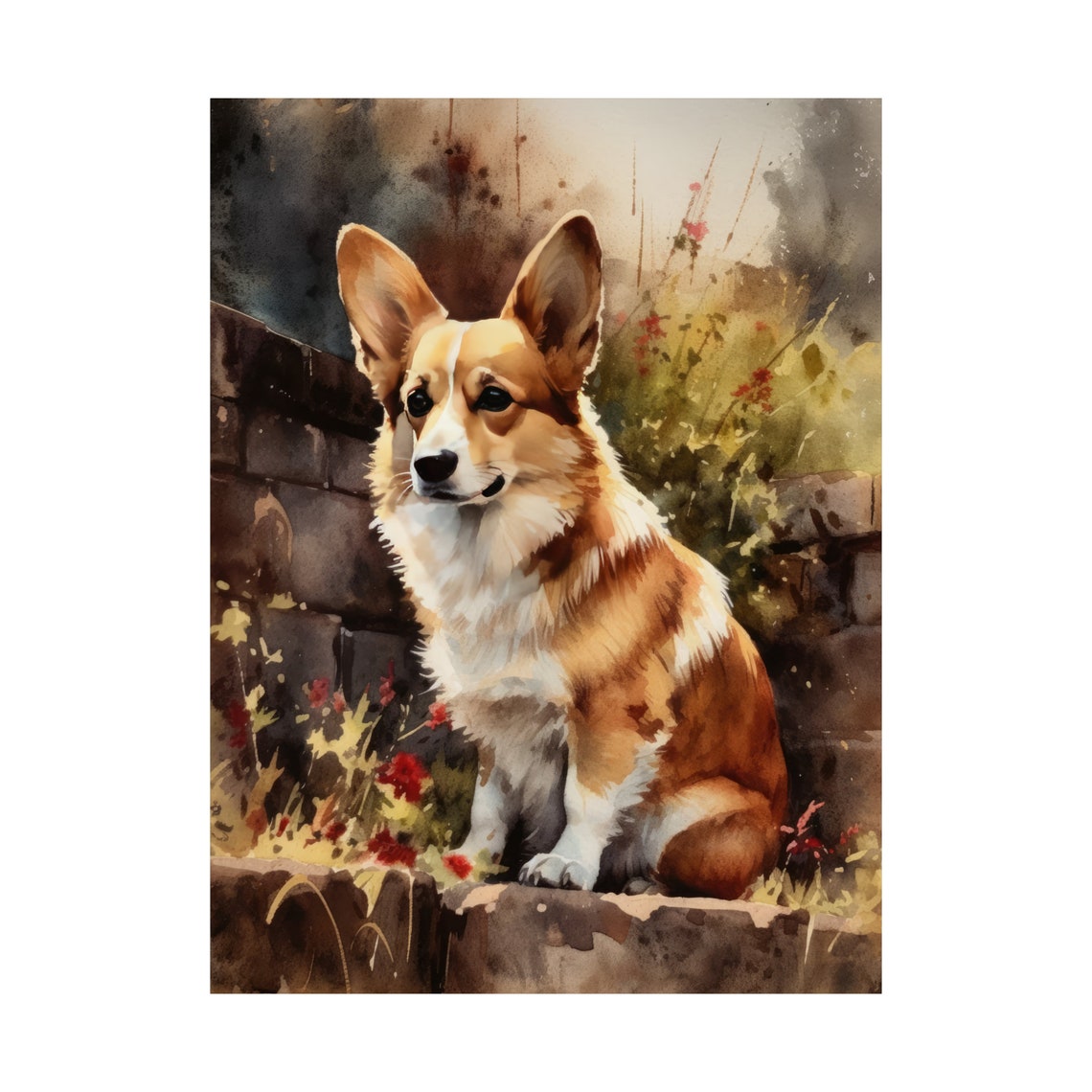 Pembroke Welsh Corgi Dog Art Print Dog Wall Art Animal Art Print Animal Art Poster Dog Lover Gift Colorful Animal Wall Art Cool Dog - Image 4